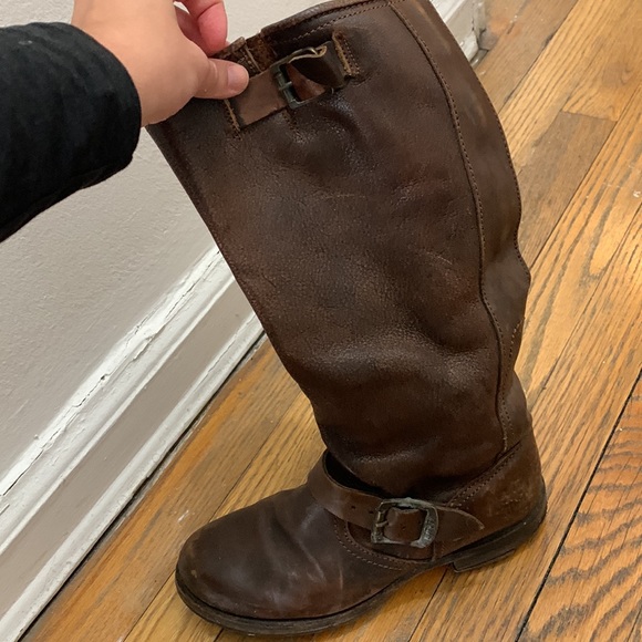 Brown Frye boots - tall - Picture 4 of 6